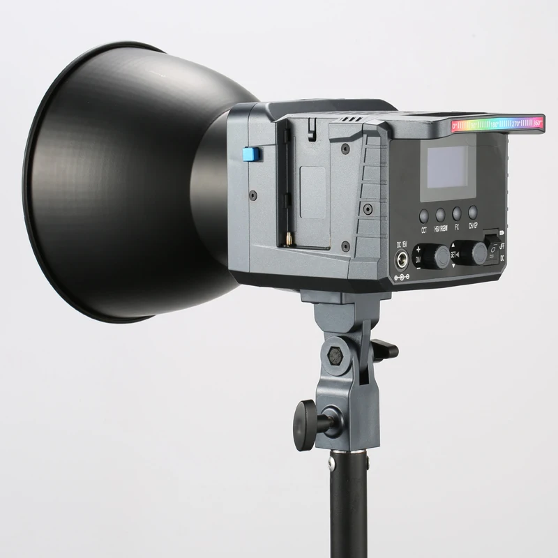 Max 2800-10000k Phone App Control Rgb Led Studio 100w Photographic Lighting Equipment With Np-f Batteries Plate & Carry Bag