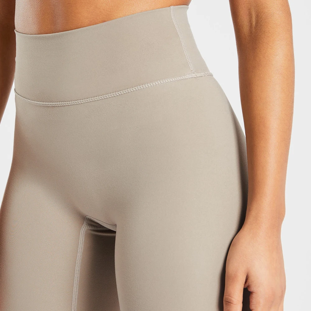 Custom Logo Nylon Soft Gym Athletic Tights V Shape Fitness Yoga Leggings Tummy Control Butt Hips Lifting Workout Yoga Leggings