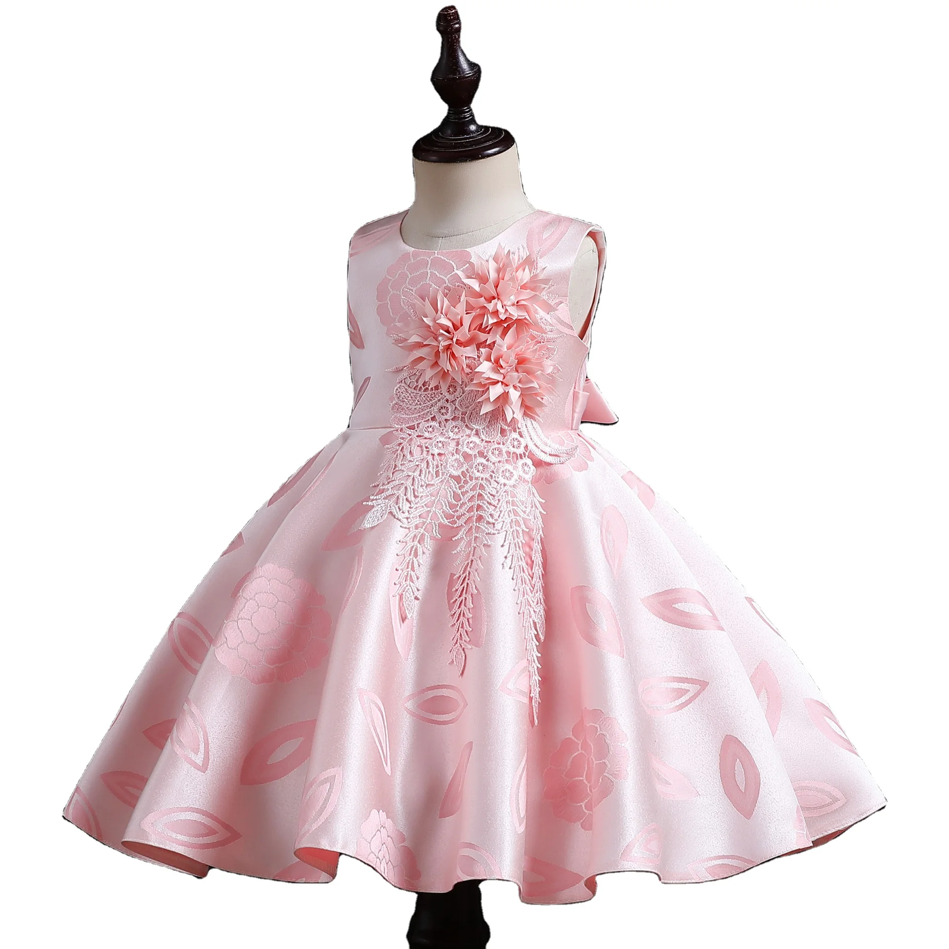 White Ivory Dress Toddler Wedding Girls Princess Turkey Teen Wholesale Flower Girl Dresses