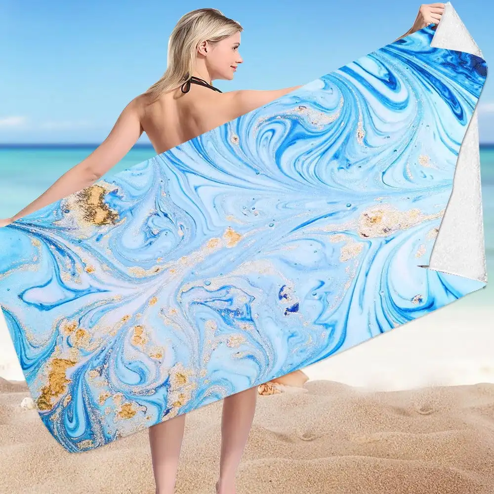 Wholesale Custom Quick Dry Microfiber Pool Towel Multi-Colour Beach Towel for Pool Use
