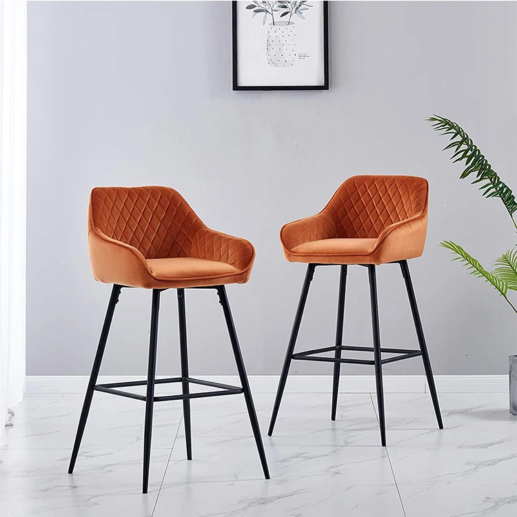  Bar Stools Luxury Furniture Restaurant Nordic Kitchen Cheap High Chair Counter Modern With