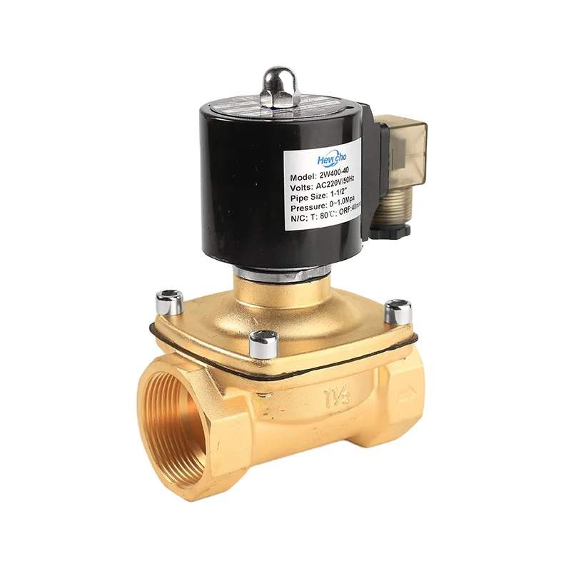 
2W 400-40 1.5 Inch 220 Volt Directing Acting Type Normally Water Solenoid Valve Closed Solenoid Valve 