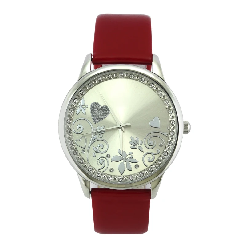 Fashion Flower Dial 3atm Waterproof Japan Movt Quartz Watch Stainless Steel Women Watch
