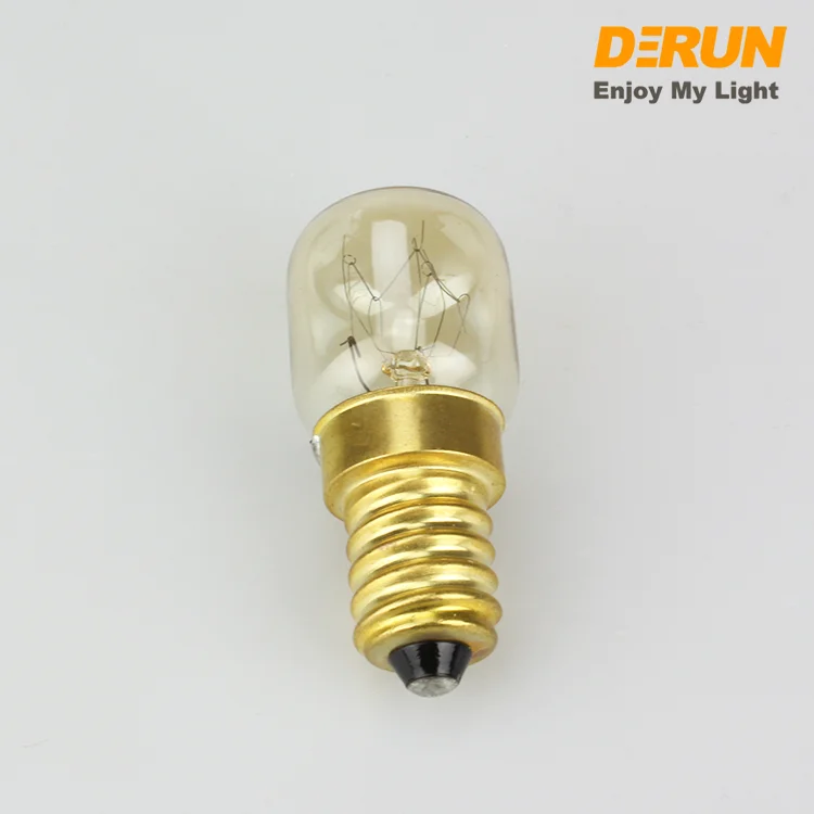 High Temperature Oven Bulb Glass Cover E14 Base T16 T18 T20 T22 ST19 ST23 ST26 Mini Incandescent Light , INC-MINI-E14