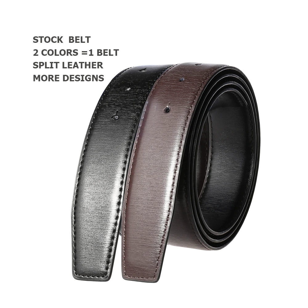 Athosline Custom Reversible Strap Business Belt Genuine Leather with Rotated Pin Buckle