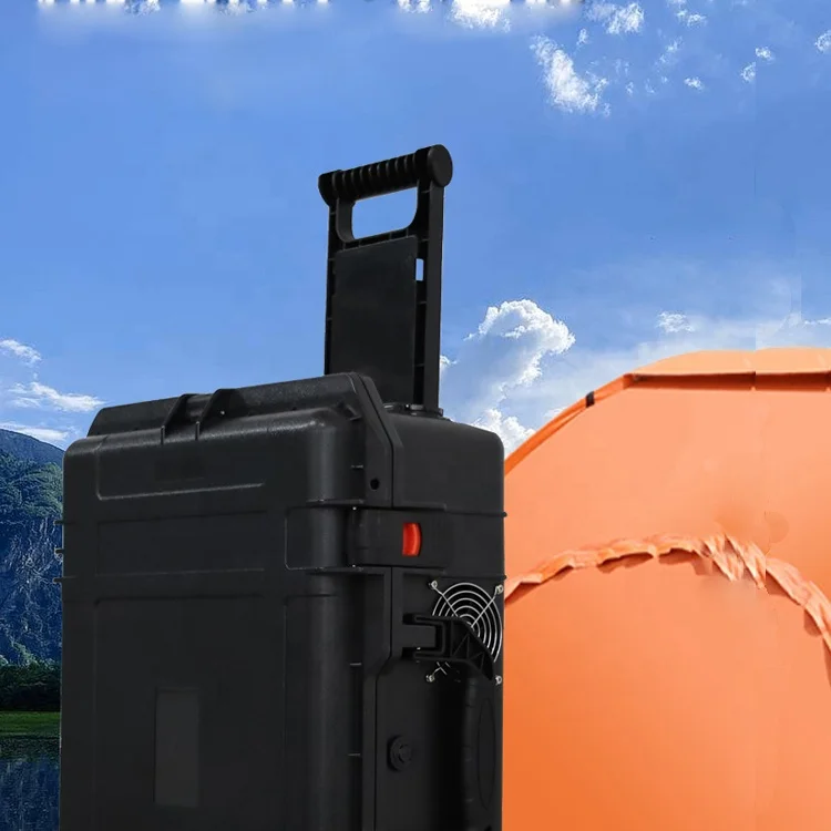 Lowest Generator 220V 5000W 3000W 2000W Portable Trolley Box Mobile Power Supply Alternator  Power Station LFP Battery