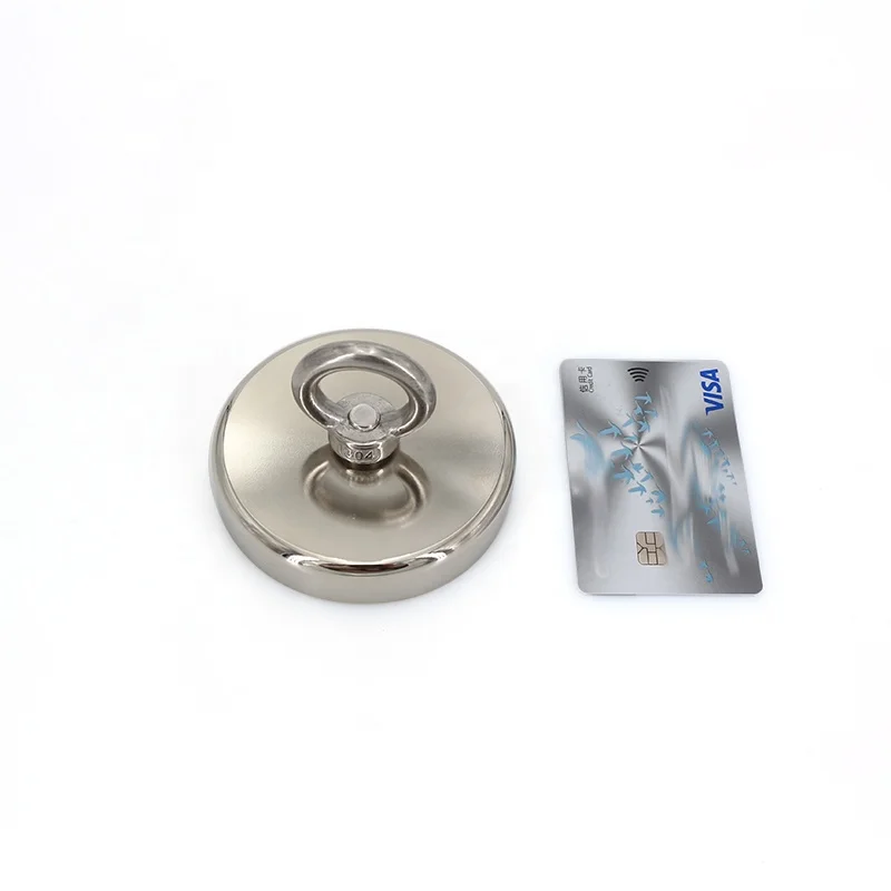 800LBS/380kg  N35 D90mm Super Strong Round Neodymium Fishing Magnet with Counter Bore
