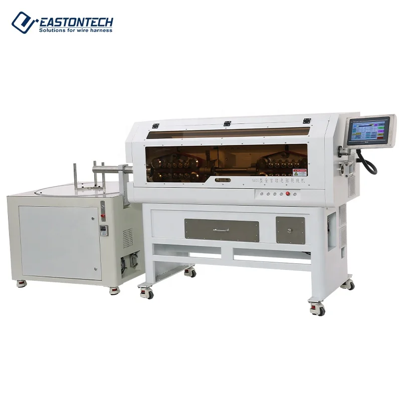 EW-05S+C 300sqmm cable Automatic wire stripping cooperative equipment machine wire coil winding machine