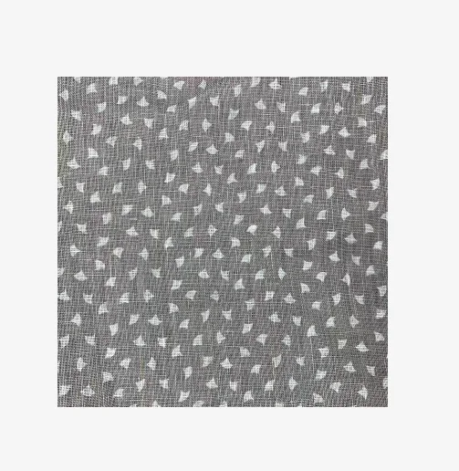 Printed linen fabric with square sheets Suitable for trousers, tops, shirts, suits, bedding, casual wear, etc.