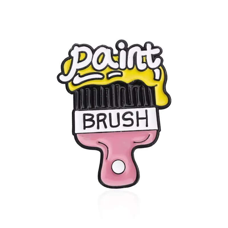 High Quality Premium Badges Tool Engineering Vehicle Shovel Metal Pin Badge Custom 2D 3D Logo Enamel Pin