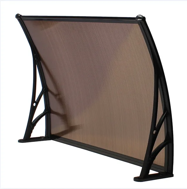 Outdoor Patio Door Window awning with Cover UV Protection Hollow Sheet