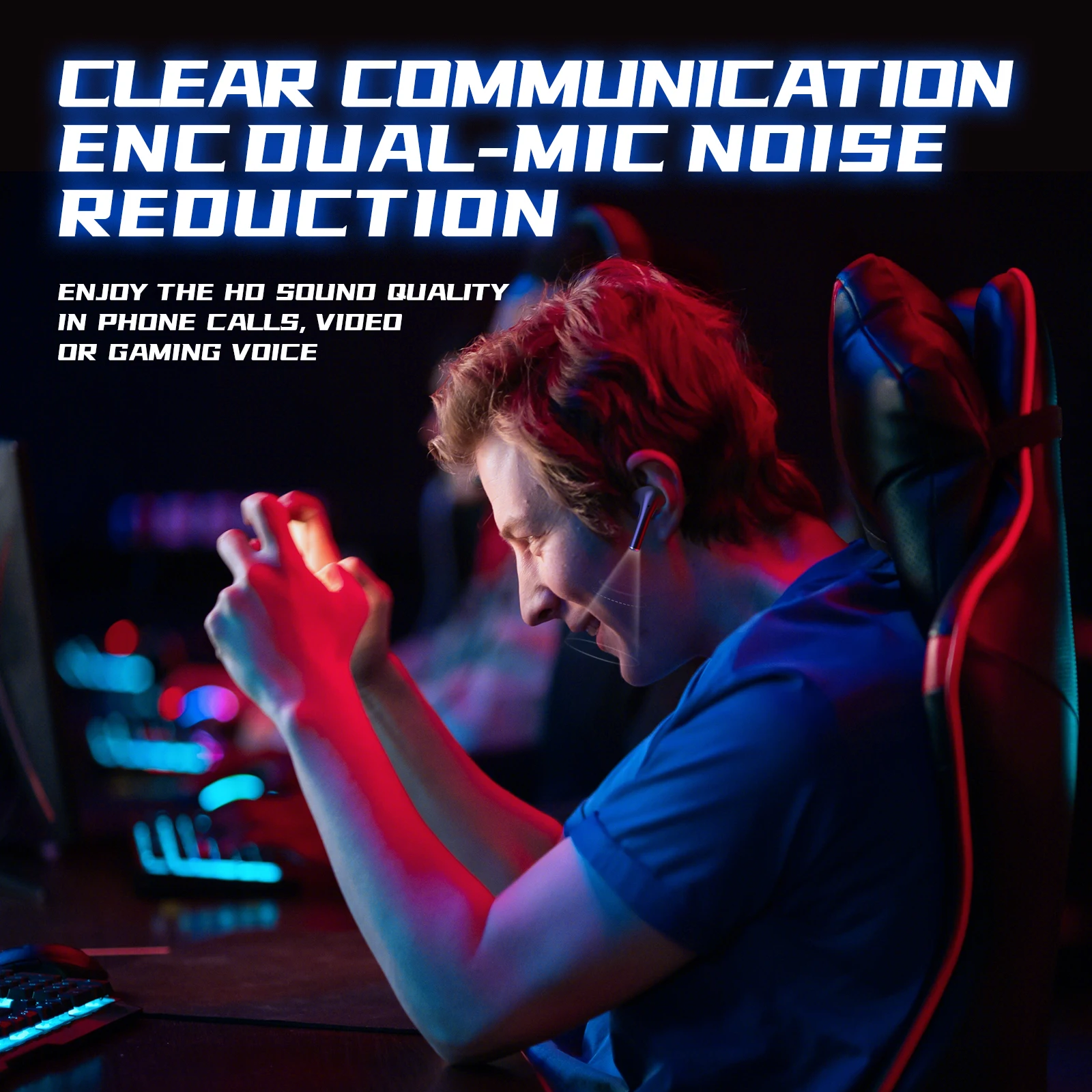 T35 wireless headset Onikuma top version wireless earbuds true noise reduction sports TWS game earphones & headphones