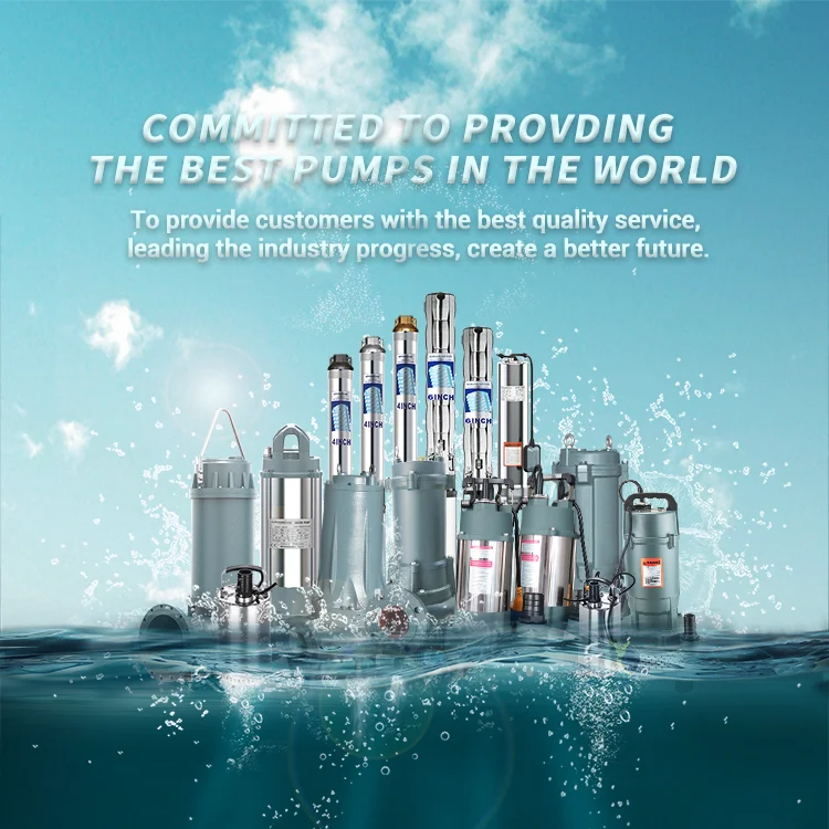 GRANDFAR WQK Series 0.9KW 1.2HP Protection Class F Insulated Cast iron pump body Iron Shaft Submersible Sewage Pump