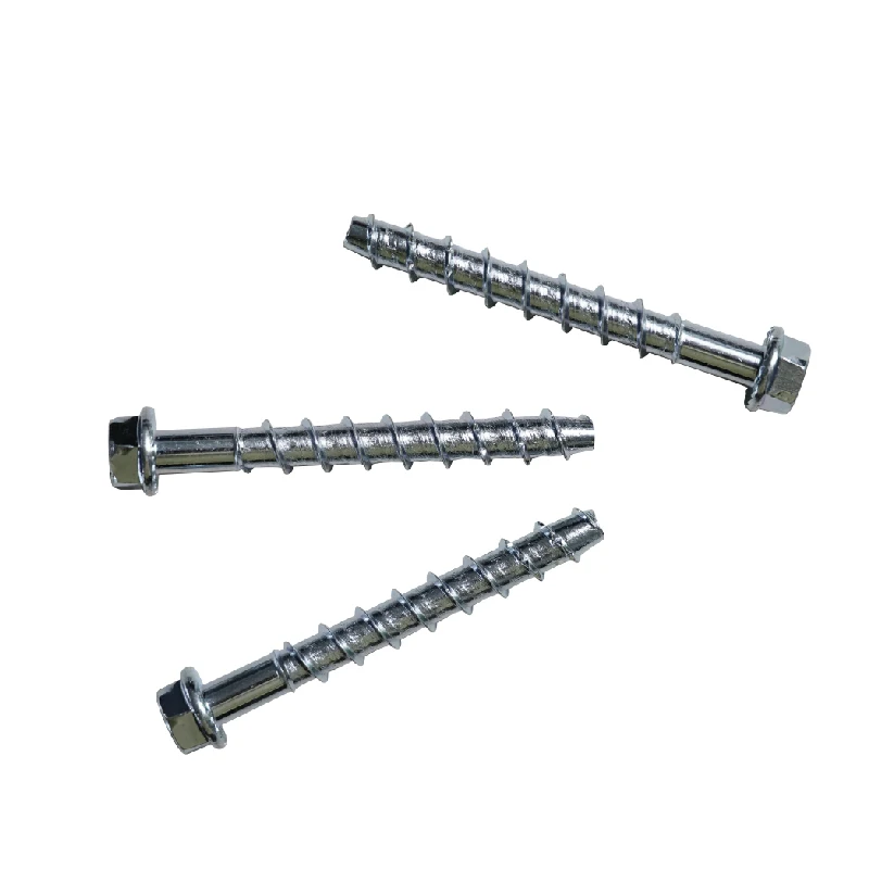 Electro-galvanized or Ruspert Concrete Anchors Unique Thread Design Concrete Anchor Bolts