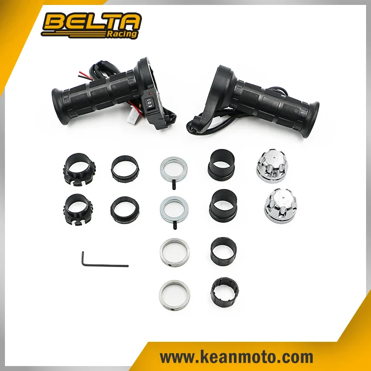 BELTA Motorcycle Heated Grips Electric Warmer Heated Handle Grip For 22mm-25mm Handlebars KXL-601N