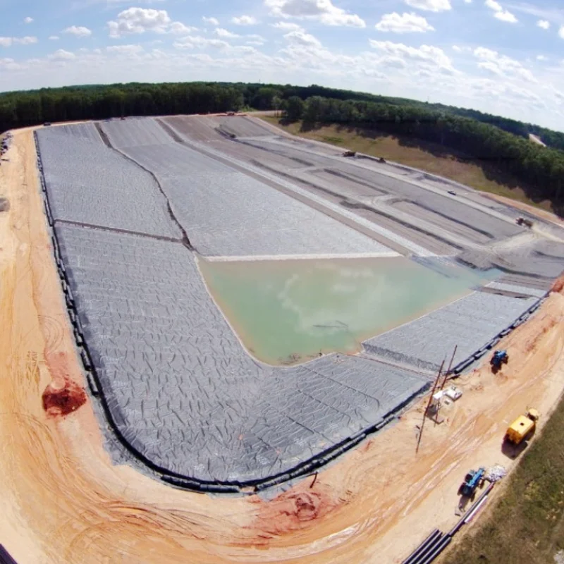 Basement top greening roof root barrier hdpe black geomembrane liners in 0.9 mm 1.2 mm thick compound with geotextiles