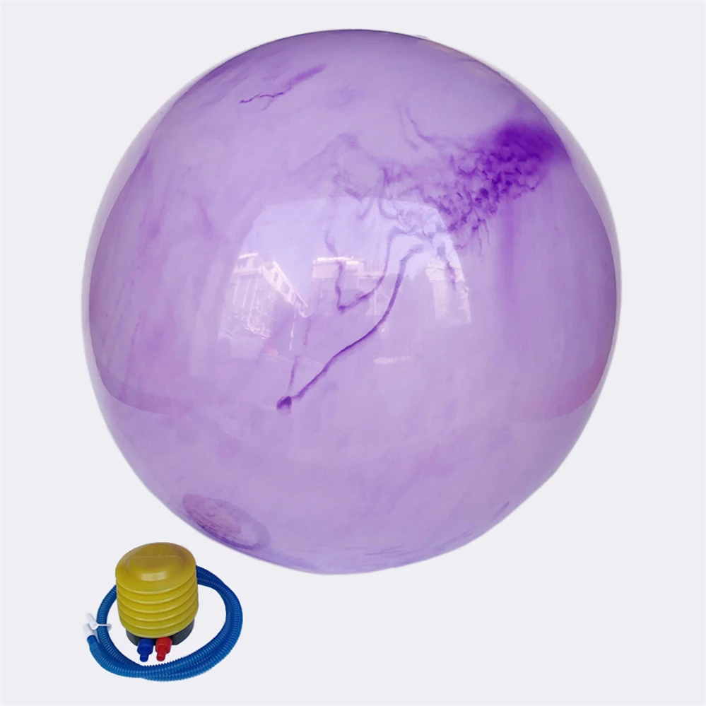 New High Quality Explosion Proof Multiple Color Stable Balance Regular PVC Rainbow Yoga Ball