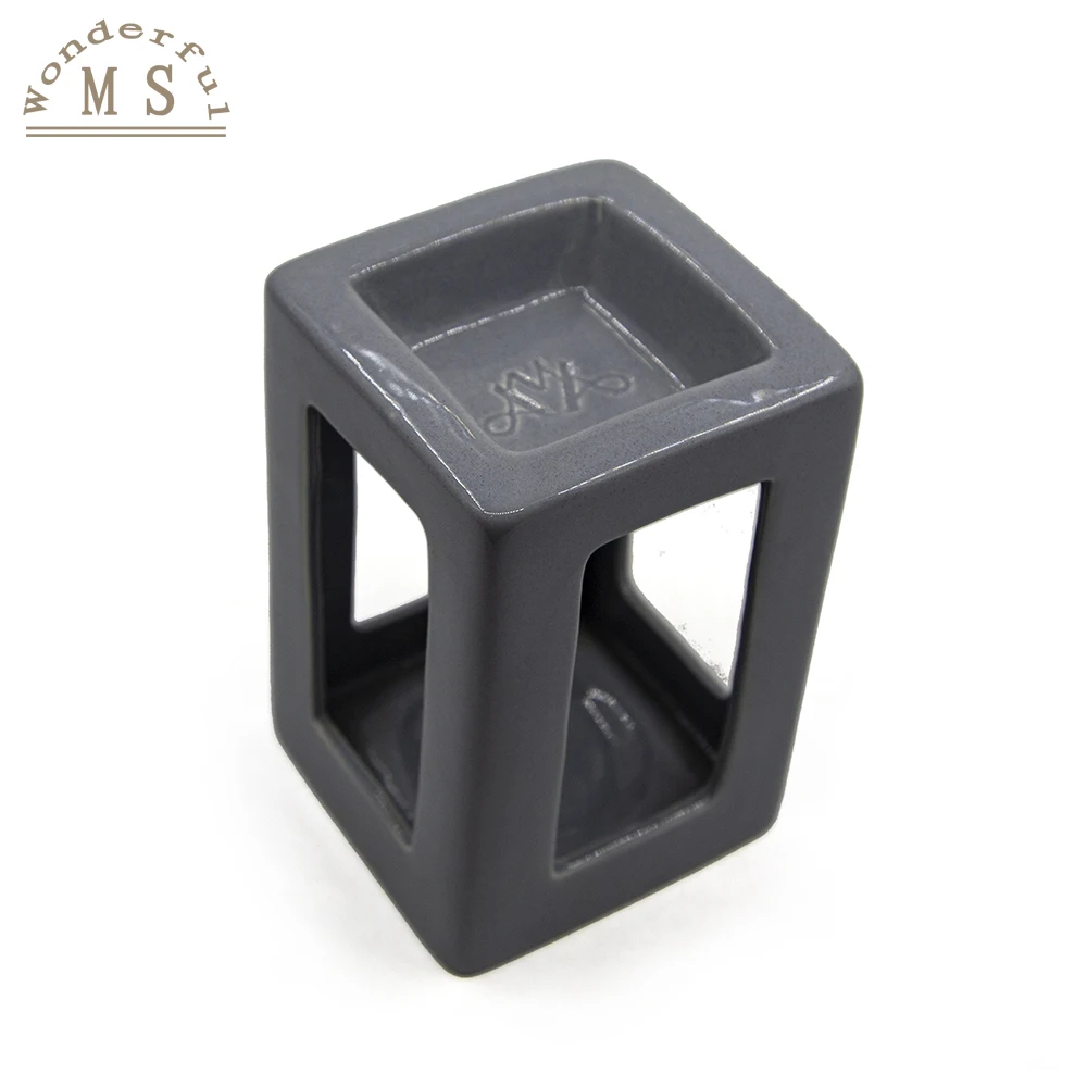 Custom Luxury Tealight Candle Holder Oil Ceramic Warmer Incense Aroma Wax Melts Burner