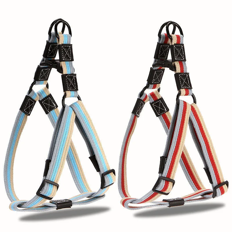 custom Dog traction rope canvas vest harness strap medium and large dogs go out to prevent break free harness