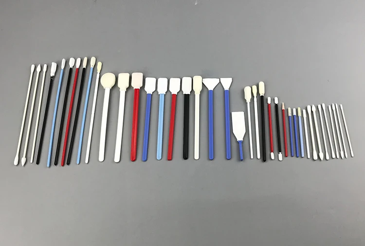 JEJOR Industrial Cleanroom Printer Cleaning Swabs Camera Sensor Micro Polyester Foam Swab Sticks