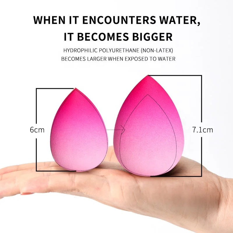 Beauty Products 2025 New Arrivals OEM Gradient Color Beauty Blend Makeup Sponge For Foundation BB Cream