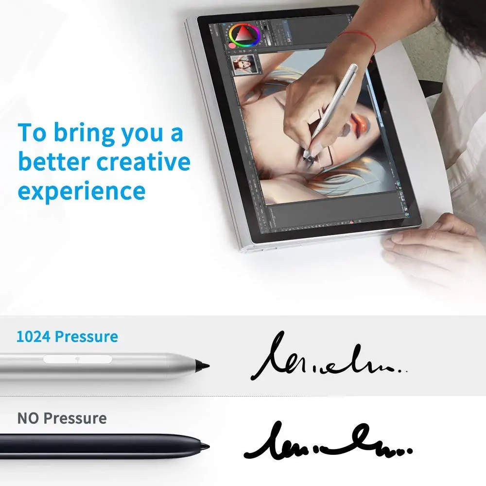 Surface Pen,Surface Stylus Pen 1024 Levels Pressure Sensitivity Aluminum Body Microsoft Surface Pro 2017,Surface Pro 5,