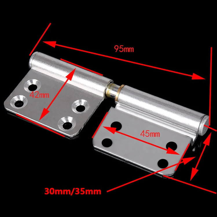 Aluminum alloy Furniture Door And Window Spring hinge thickened sliding door leaf hardware accessories