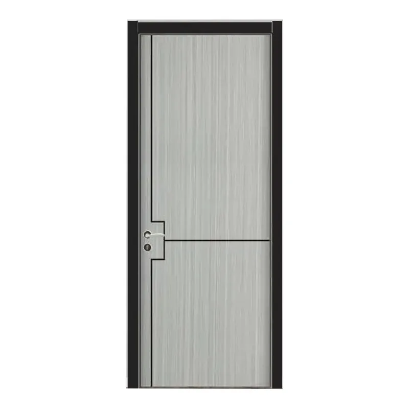 Modern White Solid Wood Grain Moulded Door Finished Hollow Core MDF for Bedroom Interiors-for Hotel Villa or Apartment