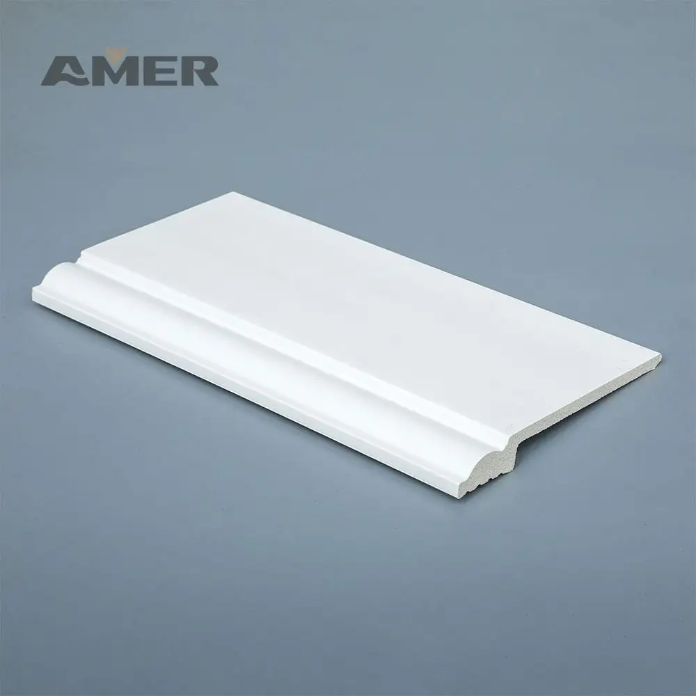 Rongke OEM Factory Wholesale Solid Wood Oak Skirting Colors Wire Trim Tile Strip Wool Board with Led
