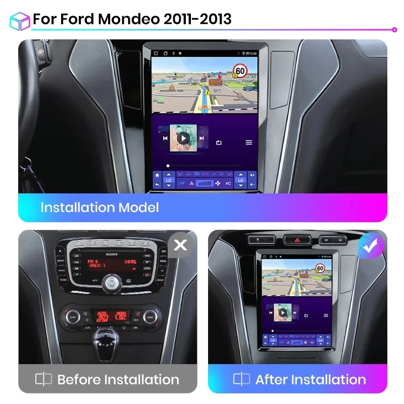 Wholesale Price Junsun  AI Voice DSP RDS Car Radio For Ford Mondeo Mk4 2011 2012 2013 Navigation & GPS Android Radio