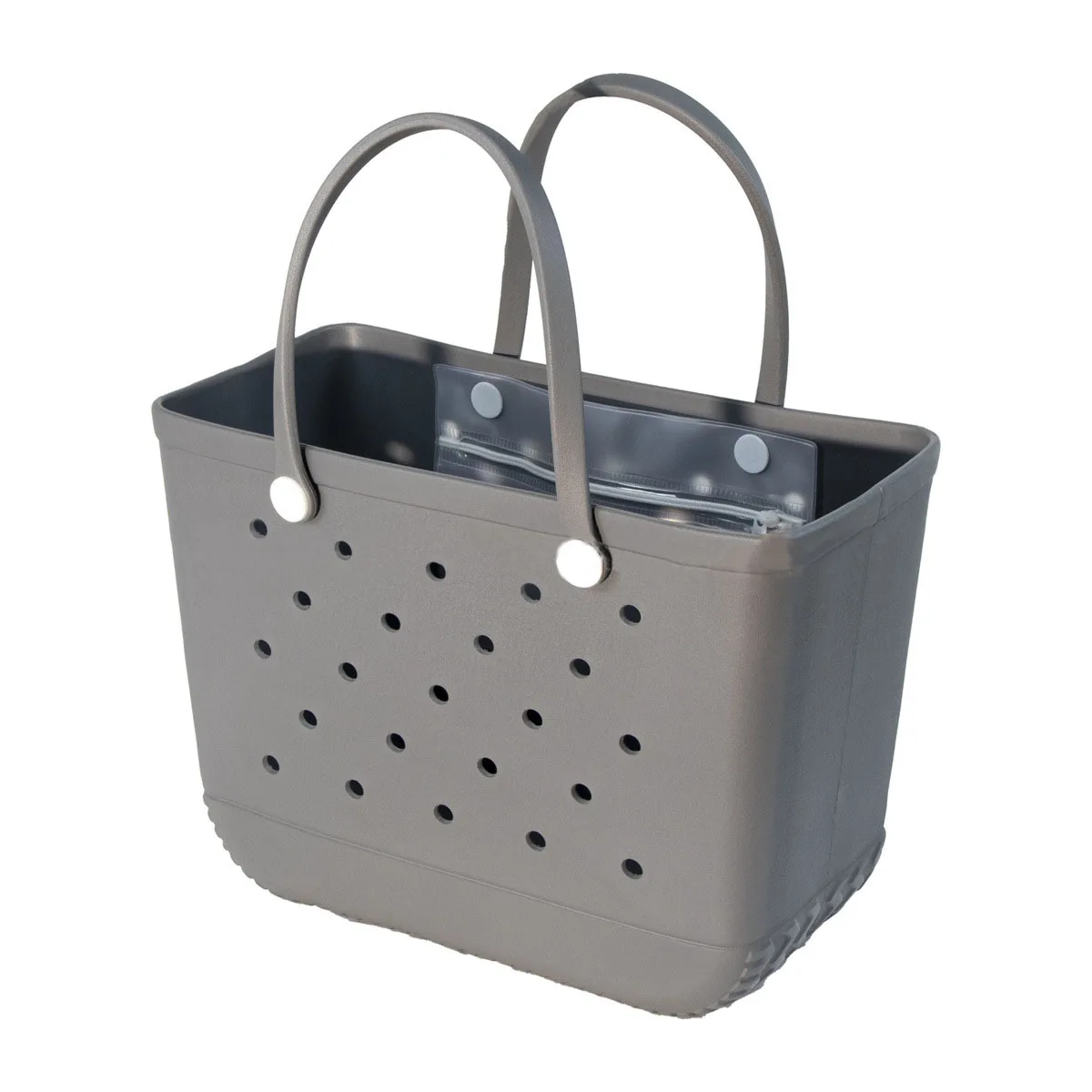 Hot Factory wholesale Fashion Beach waterproof Eva silicone summer rubber handbag Wear resistant soft handbag