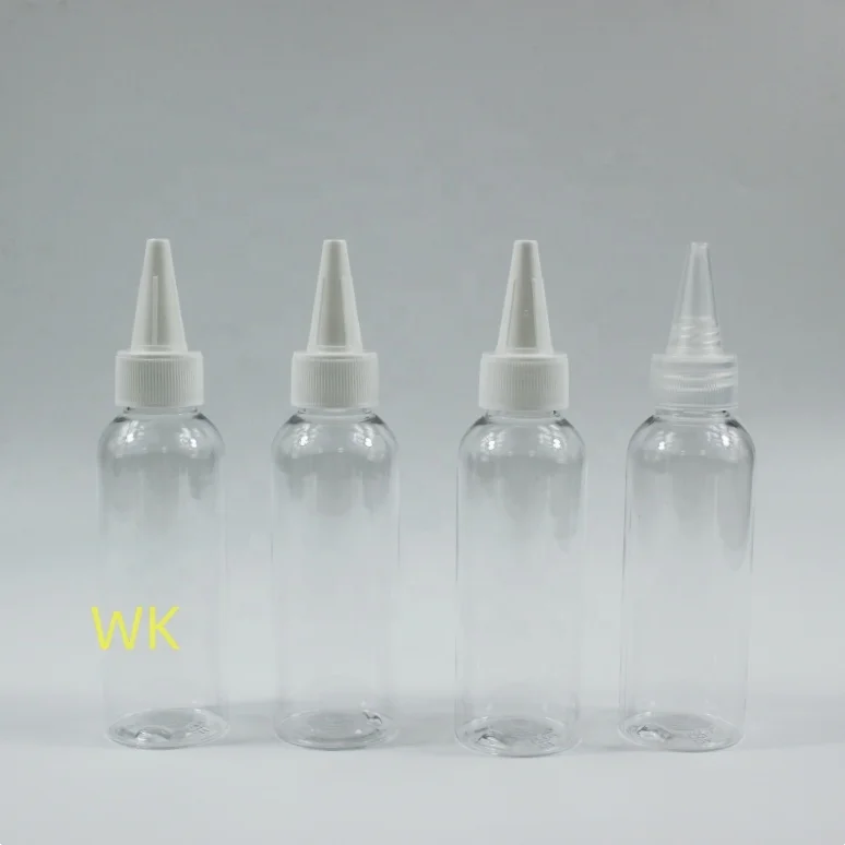 Пластиковая выдавливаемая пигментная татуировочная бутылка для клея с закручивающейся крышкой