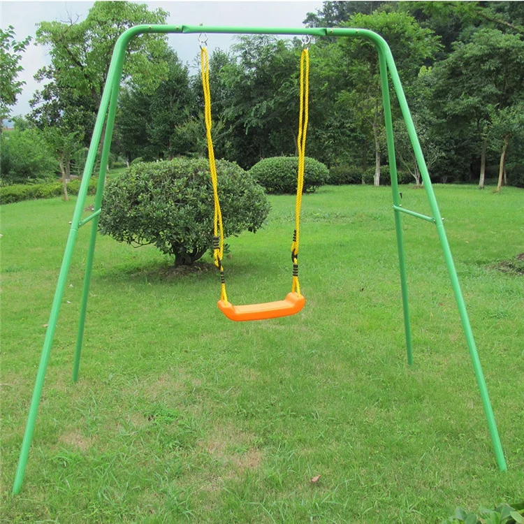 Уличный садовый комплект качелей A-Frame с металлическим сиденьем