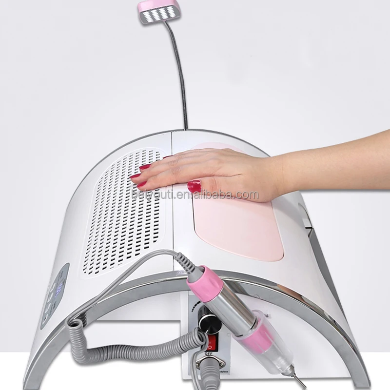 5 in 1 30000RPM Electric Nail Drill Polisher Nail Dust Cleaner Vacuum Suction Machine Nail Gel File Curing Dryer Manicure Device