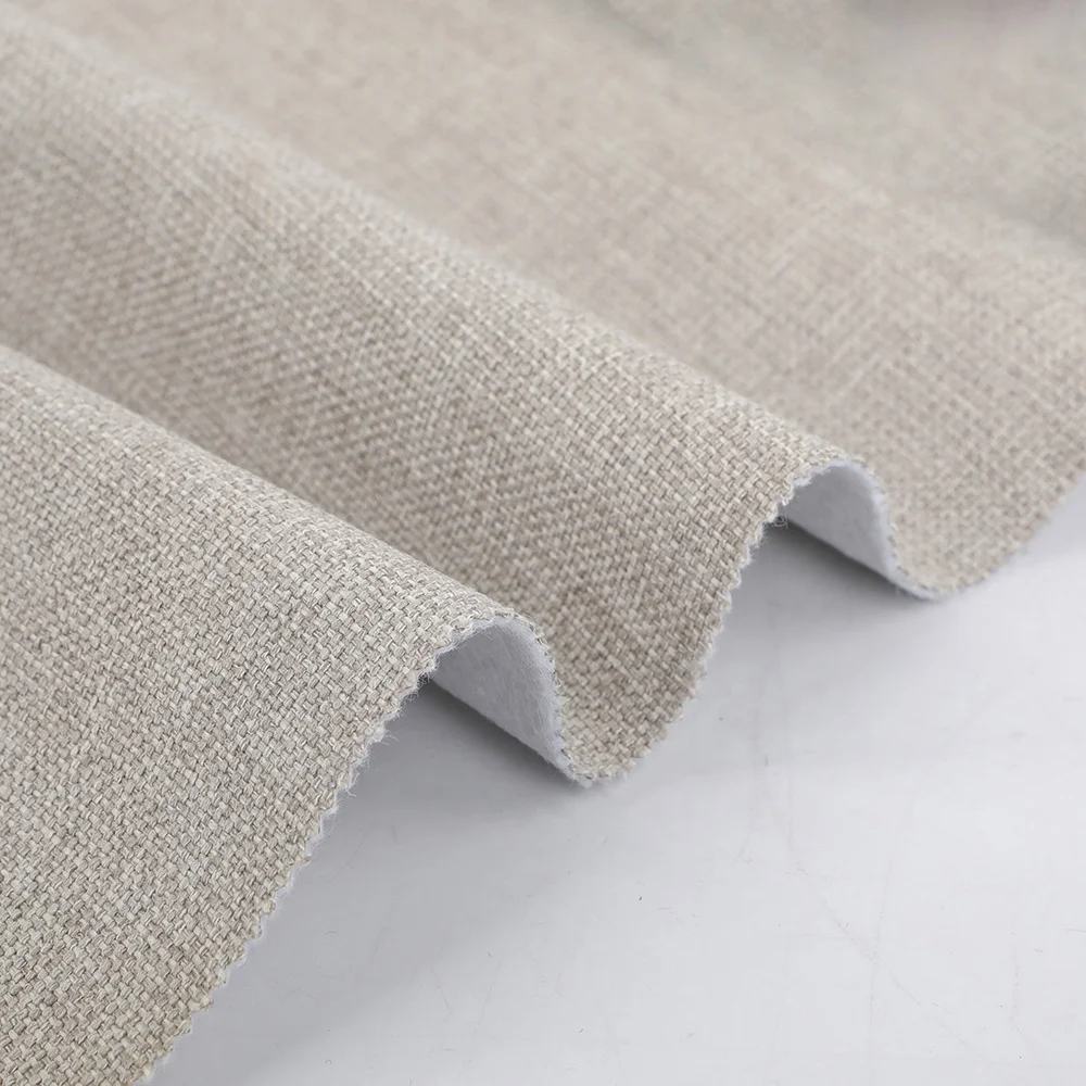 China Offers Linen-Look Home Decor Fabric Upholstery for Sofas and Furniture for Living Room Use