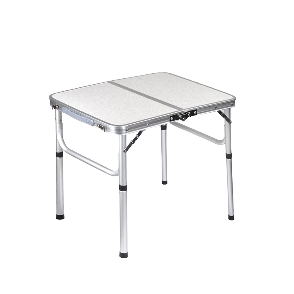 Детский маленький портативный складной обеденный Алюминиевый металлический стол для пикника