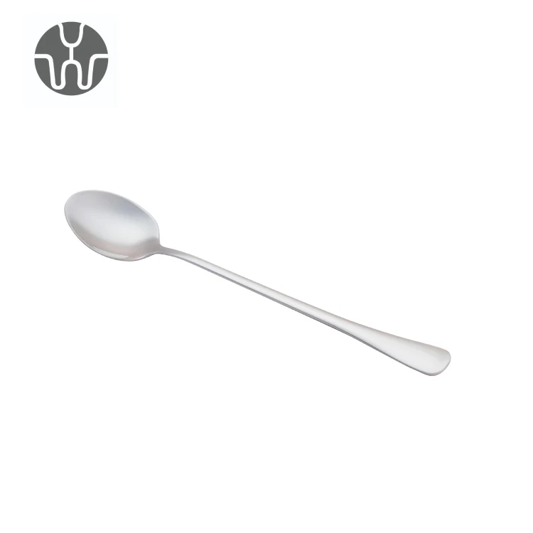Korean Style Spoon 304 Stainless Steel Food Grade Cutlery Spoon Creative Tip Thick Long Handle Stirring Coffee Spoons