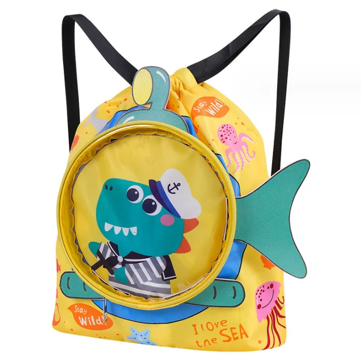 Swimming bag for kids Boys and girls sports fashion portable cute cartoon backpack Travel fitness storage bag