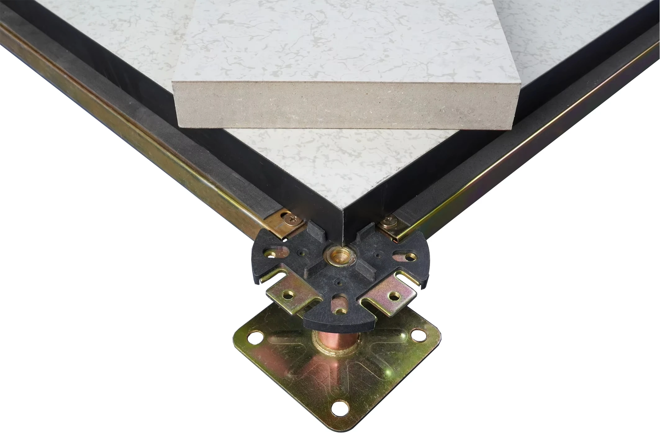 Modern Design Calcium Sulfate Anti-Static Raised Access Flooring Data Centers Computer Rooms HPL/PVC Ceramic Finish Steel Metal