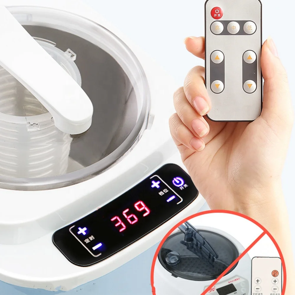 Sauna Steamer Portable Pot 2 Liters, Stainless Steel Steam Generator with Remote Control SPA Fumigation Machine