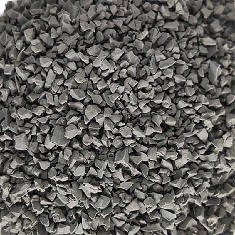 Outdoor football field artificial turf filled with rubber particles