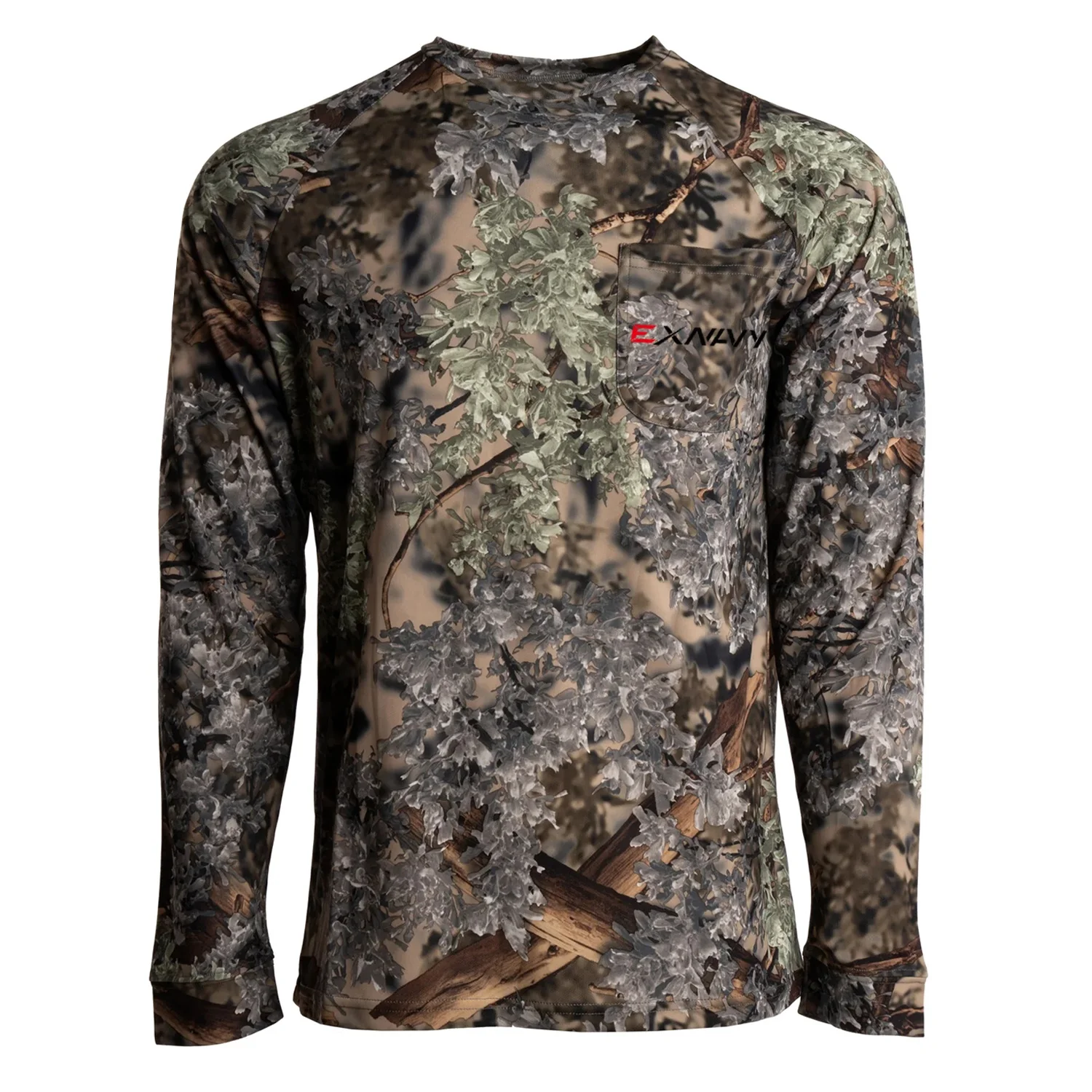 New Arrival High Quality Merino Wool Men Long Sleeve Hunting Shirts Custom Crew Neck Hunting Camouflage Clothing