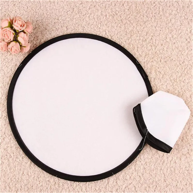 Round hand fan custom foldable flying disc with pouch for sale