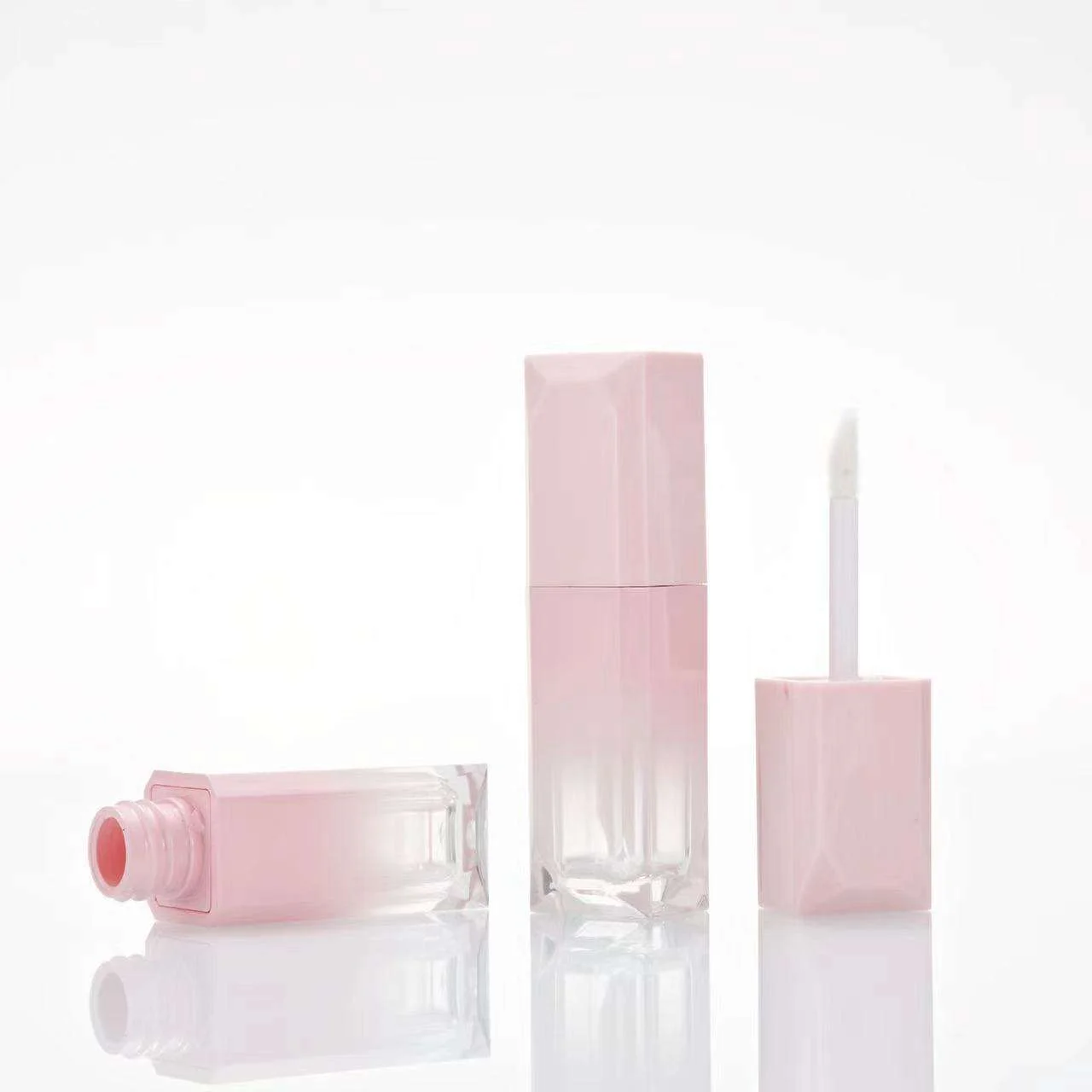 Custom Printed logo square Lip Balm Container Lip Oil Tubes 5ml Empty Mini Lipgloss Tubes