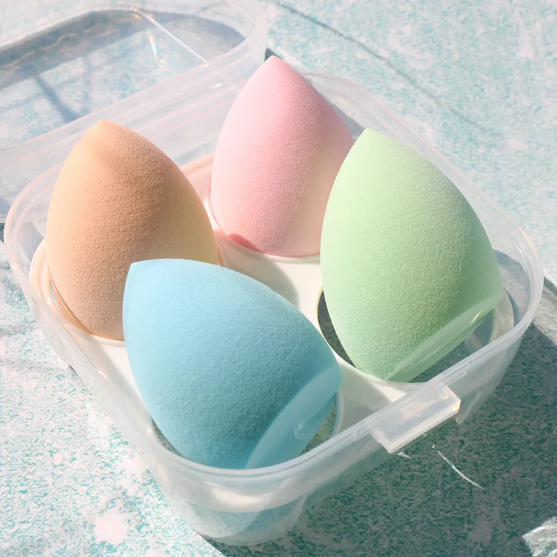 New Arrival 4pcs/set Soft Foundation Makeup Sponge Puff Cosmetic Blender Beauty Egg