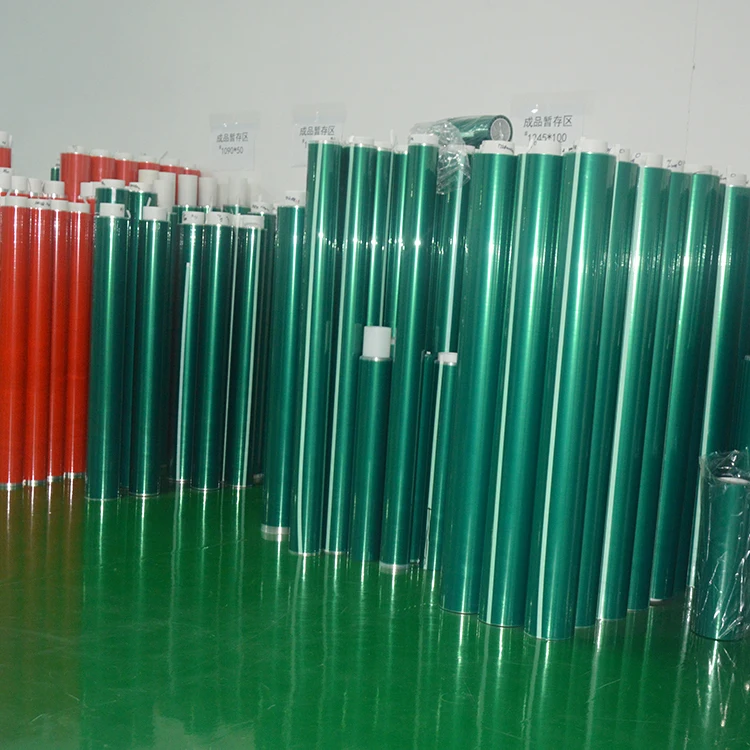 High Temperature Powder Coating Masking Polyester Tape 0.08 Green Pet High Temperature Tape