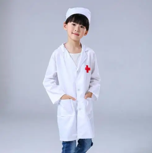 wholesale Cosplay for Boys Girls Halloween Carnival Fancy Party Performance Costumes Toys Sets Kids Doctor Nurse Uniform