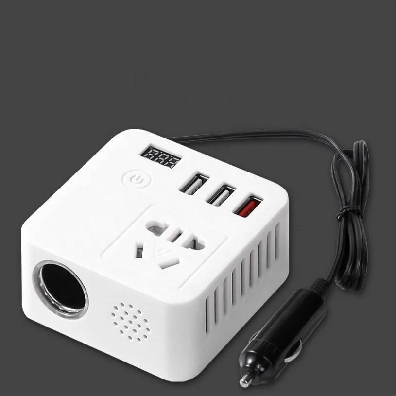 100W 12 Volt DC to AC 220V Car Power Inverter with USB Fast Charging