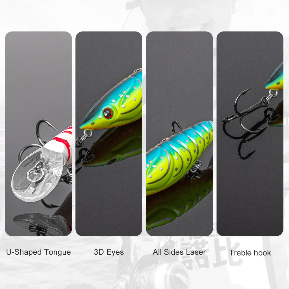 wholesale fish lure  Rattling VIB Winter Crankbaits Wobblers Perch Winter Fishing Tackle