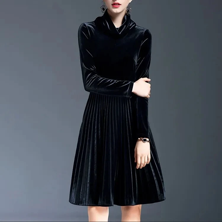 Latest Dress Designs for Ladies Velvet Dress Wholesale